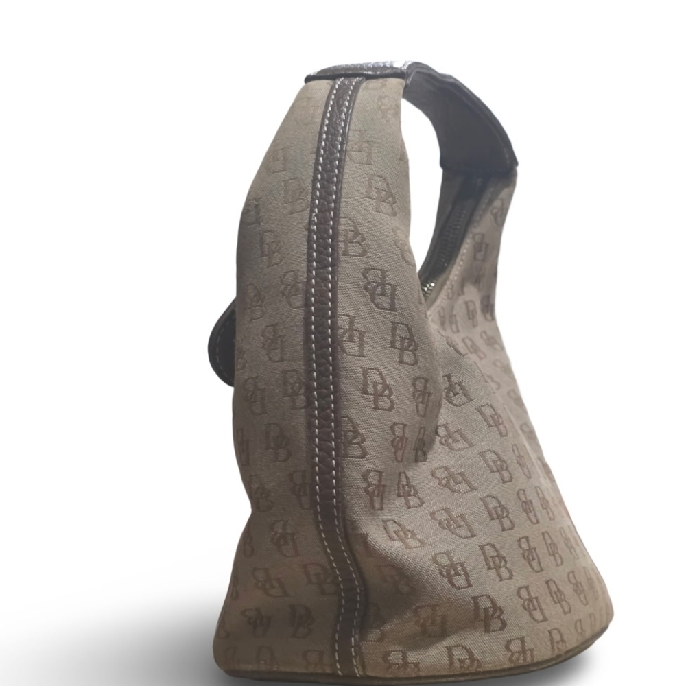 Dooney & Bourke Brown Monogram Mini Hobo Bag - Picture 2 of 2